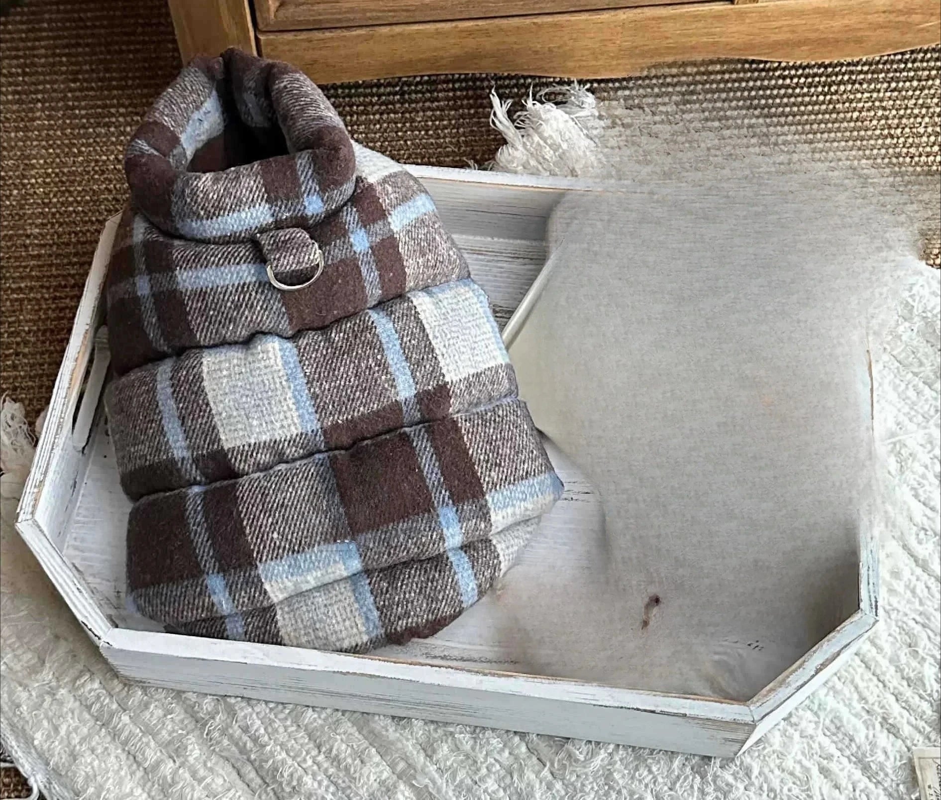 GrowPets CozyPlaid Winter Vest