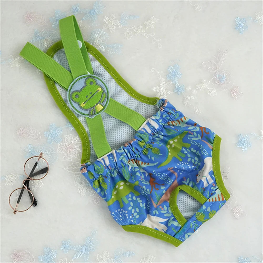 Cartoon Female Dog Diaper Shorts