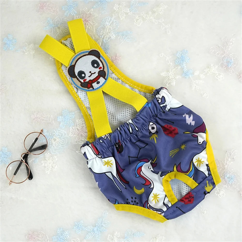 Cartoon Female Dog Diaper Shorts