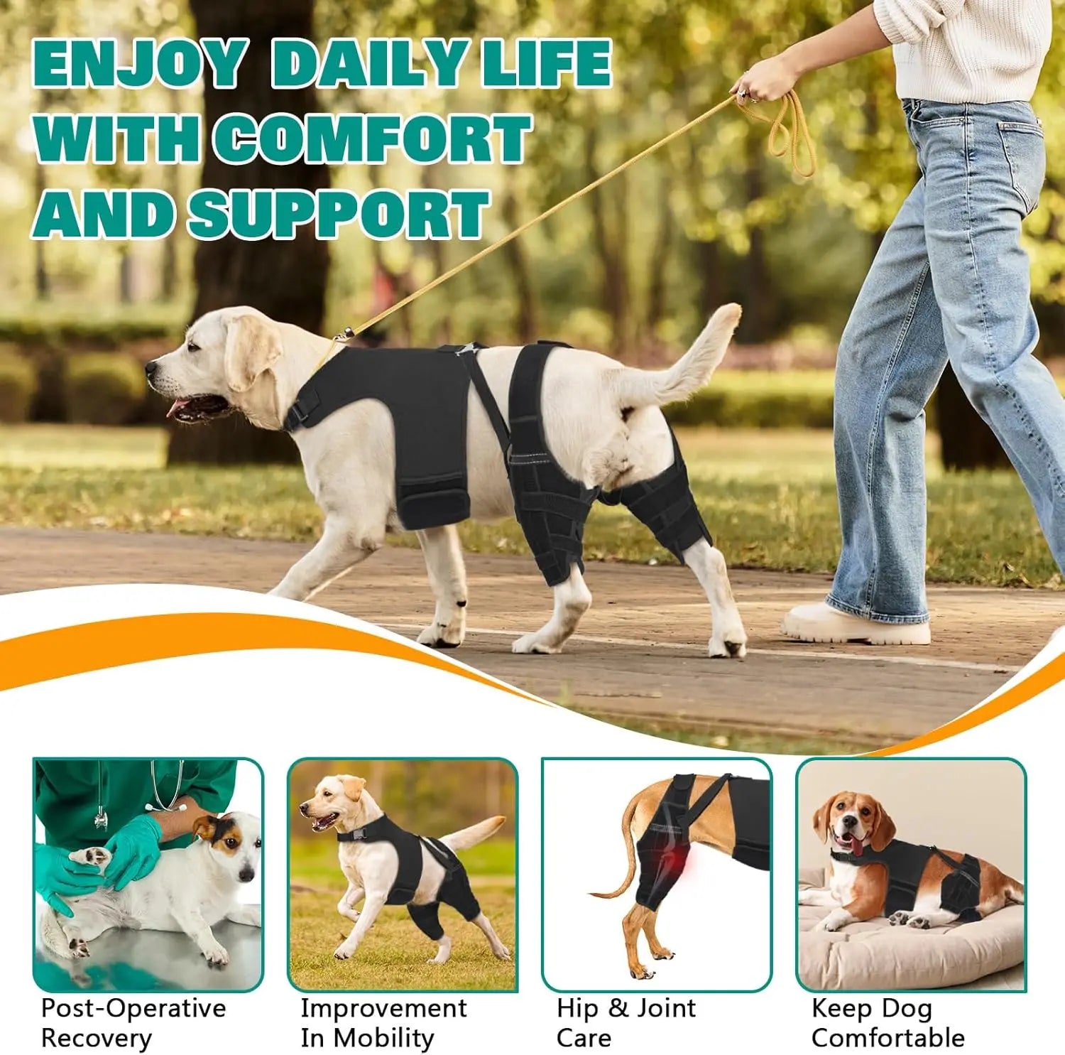 GrowPets Dog Knee Support Brace
