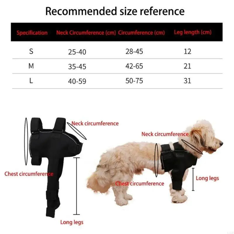 GrowPets Adjustable Front Leg Support Wrap