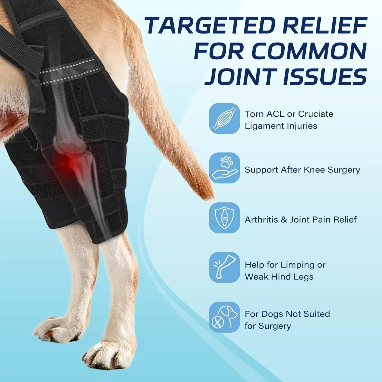 GrowPets Dog Knee Support Brace