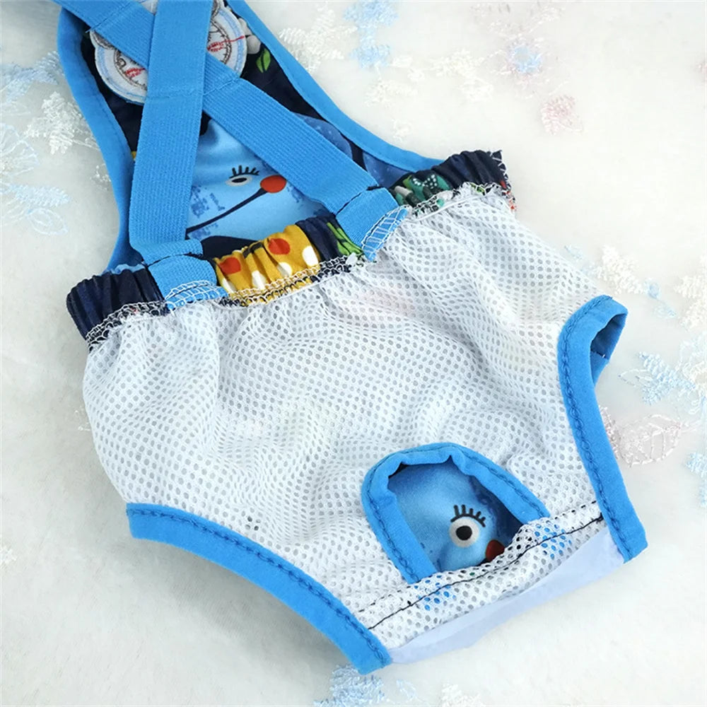 Cartoon Female Dog Diaper Shorts