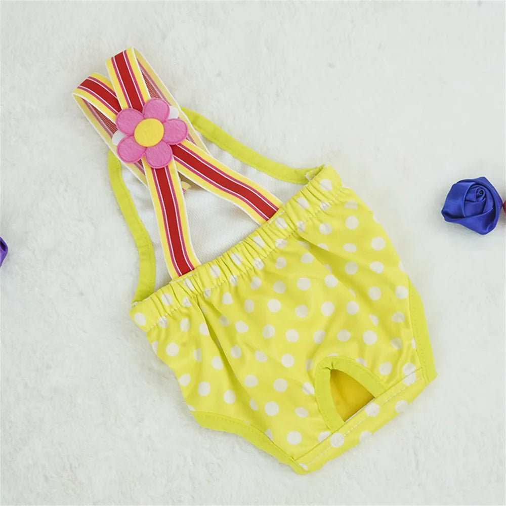 Cartoon Female Dog Diaper Shorts