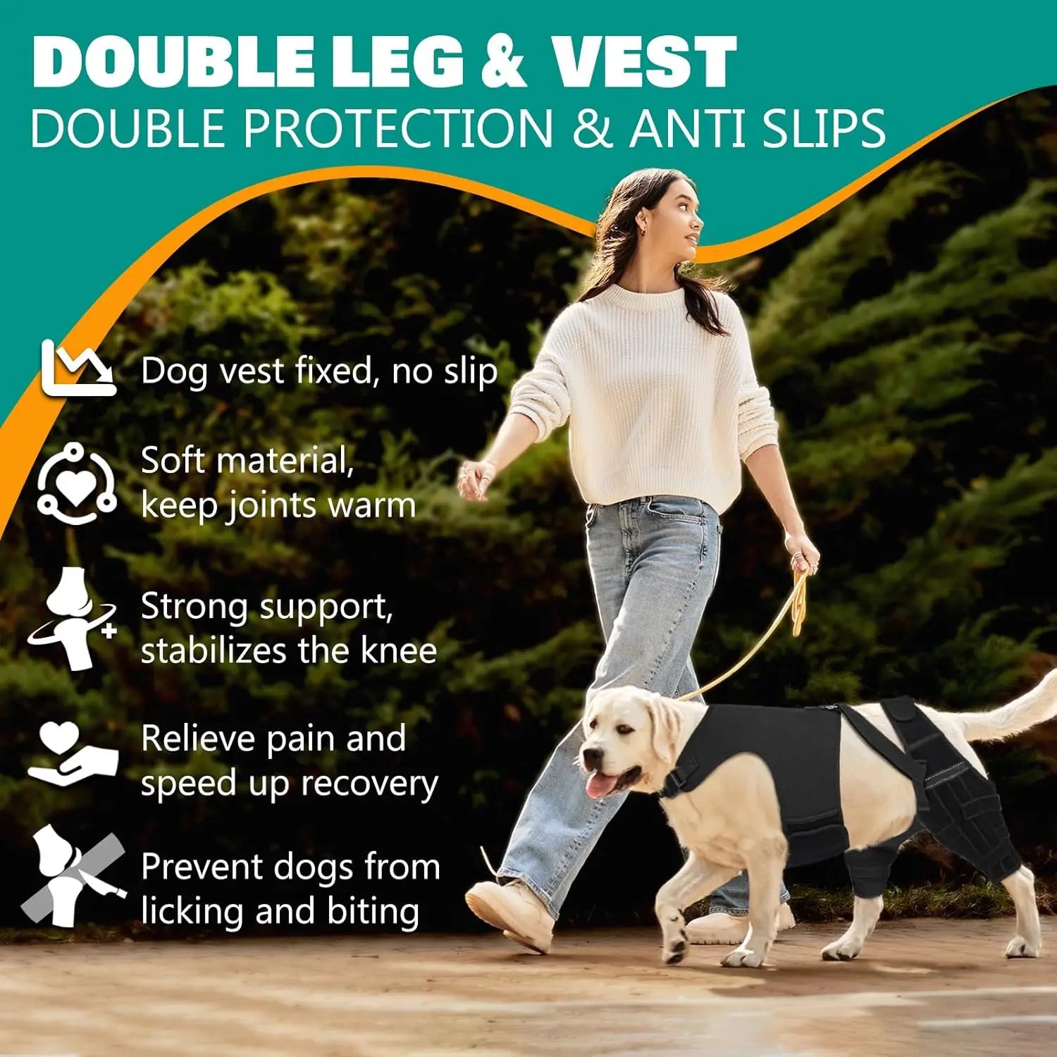 GrowPets Dog Knee Support Brace