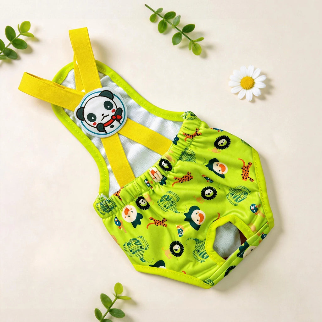 Cartoon Female Dog Diaper Shorts